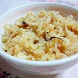 ツナと干し椎茸の炊き込みご飯